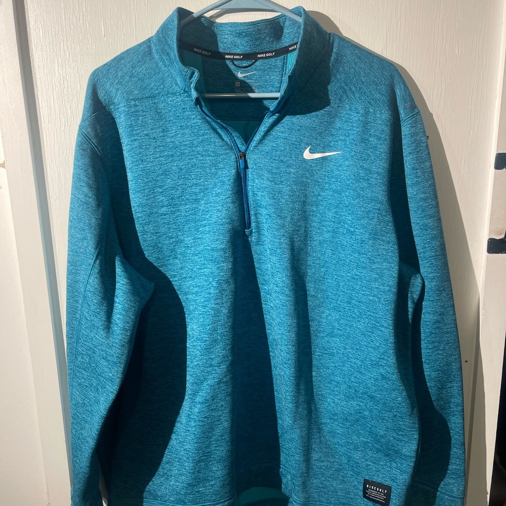 Nike Woman's XL Turquoise Golf Long Sleeve fleece